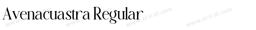 Avenacuastra Regular字体转换 Avenacuastra Regular字体转换
